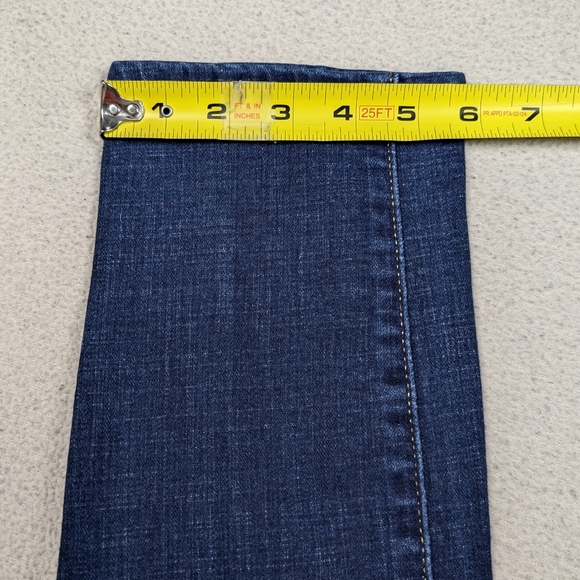 Women's Blue Levi's 711 Skinny Jeans Size 33 Crop Dark Wash Stretchy Mid-Rise - Picture 16 of 16